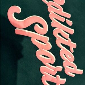 Edikted Black Sweatshirt with Pink Script